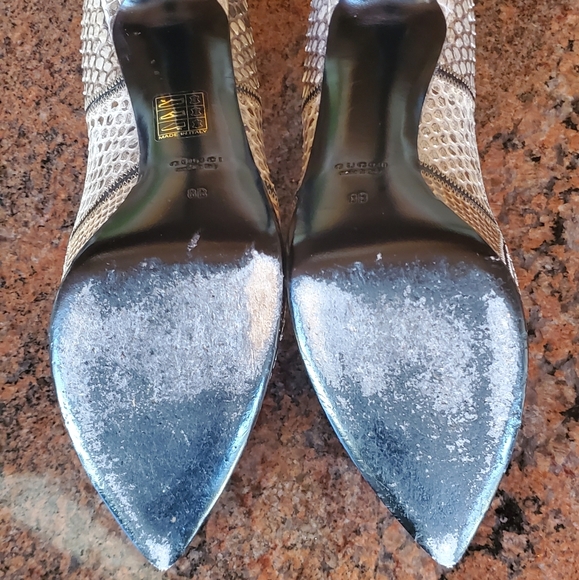 Gucci Snakeskin High Heels 38 - Picture 6 of 7